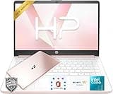 HP 14" Rose Gold Laptop with Copilot AI • Intel 4-Core N150 Processor • 4GB RAM • 128GB SSD + 1TB OneDrive • Microsoft 365 • Windows 11 • Lightweight & Portable Laptop