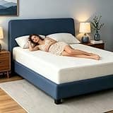 White Full Size Gel Memory Foam Mattress 6 Inch, Cool Sleep & Pressure Relief (6 INCH, Full)