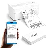 PKMHLXS Bluetooth Thermal Shipping Label Printer, 4x6 Wireless Thermal Label Printer for Small Business, Compatible with Android, iPhone, Windows & Mac