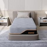 2 Twin XL Mattress 14 Inch, US-Made Cooling Gel Memory Foam, Green Tea Infused for Pressure Relief & Back Pain, CertiPUR-US Certified, Bed in a Box for Space Saving Rooms, Dark Grey