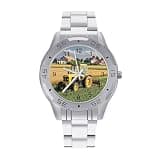 FekiLoot Watches for Men Big Face Stainless Steel Wristwatch Casual Watch
