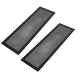 GOTOTOP 120 x 360mm Computer Case Fan Dust Filter, Magnetic Frame PC Fan Dust Mesh Cover Grills, 2 Pack (Black)