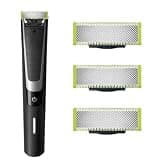 Set 3 Replacement Blades for OneBlade – Stainless Steel Blades Compatible with OneBlade Electric Trimmer & Shaver