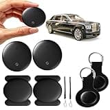 GPS Tracker for Vehicles, Mini Hidden Magnetic GPS Tracker with 1-Year Battery, No Monthly Fee Tracker Device for Vehicles Works with Apple Find My (iOS Only) – Waterproof, 2 Pack