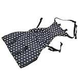 SUNGOOYUE Portable Baby Chair Feeding Belt, Polyester Baby High Chair Harness with Adjustable Strap, Compact Travel Seat Support for Dining Out Camping and Family Visits (Gray Star)
