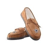 FOCO Dallas Cowboys NFL Mens Team Logo Moccasin Slippers - M