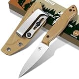 Purple Dragon 3.3'' Yellow Compact Fixed Blade Knife