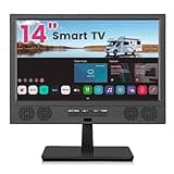 othoig 14 Inch Small Smart TV HD LED, Small Portable Smart TV with Built-in APP, Digital ATSC Tuner,HDMI/USB/AV Inputs, Small Smart Television for Kitchen,Bedroom,RV,Camper