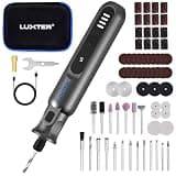 LUXTER Cordless Rotary Tool, 3.7V Mini Rotary Tool Kit with 2500mAh Battery & 70 Accessories, 5 Speeds Type-C Rechargeable Rotary Tool for Wood Carving, Resin, Sanding, DIY Crafts