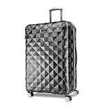 Kenneth Cole REACTION Diamond Tower Collection Lightweight Hardside Expandable 8-Wheel Spinner Travel Luggage, Black, 28-Inch Checked
