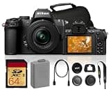Nikon Z50 II Mirrorless Camera with 16-50mm Lens Bundle with Bag + 64GB UHS-II U3 Memory Card