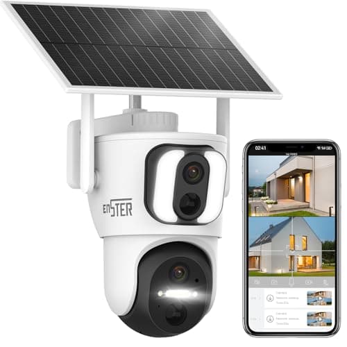 ENSTER 1K Solar Security Cameras Wireless Outdoor