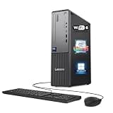 Lenovo IdeaCentre Tower Desktop Computer, 10-core Intel Ultra 5 225 Processor (Up to 4.9GHz), 64GB DDR5 RAM, 4TB SSD Storage, Office 365 for The Web, HDMI+VGA, Wi-Fi 6, Wired Keyboard & Mouse