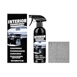 Long-Lasting Leather Care, 120ml Car Interior Cleaner, 6x2 Inches Deep Cleaning Spray, Multi- Dirt Remover, Professional Formula with Style, Interior Guard for Sedan & Taxi