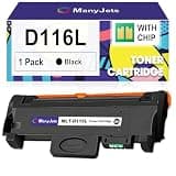 ManyJets MLT-D116L Compatible Toner Cartridge Replacement for Samsung D116L MLT-D116L MLT-D116S to Use with Xpress SL-2625D, SL-M2825DW, SL-M2675FN, SL-2875FW, SL-M2835, SL-M2885FW Printers (1 Black)