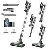 LAMEIZ Cordless Vacuum Cleaner, Upgraded 600W 55KPA 55mins Vacuum Cleaners for Home,Powerful Stick Vacuum with Anti-Tangle & Wall Mount Charging, Lightweight Vacuum for Pet Hair Hardwood Floor Carpet