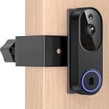Aaeytby Anti-Theft Doorbell Camera Mount Compatible with Orbitell Video Doorbell, Anti-Blocks Motion Sensor, Adjustable Mounting Bracket Accessories for Houses, Apartments, Businesses, Rentals-Black