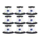 Replacement HEPA Filter Compatible with Moosoo K17 Wireless Handheld Vacuum Cleaner Accessories(9pcs)