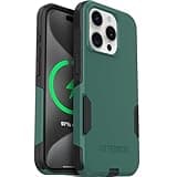 OtterBox iPhone 15 PRO (Only) – Commuter Series Case – Thin, Dual-Layer, Pocket-Friendly, Port Cover – Green/Black