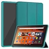 Sanyetral Shockproof Trifold Stand Tablet Case with Auto Wake/Sleep Function, Incompatible with Nokia Remarkable TCL -Emerald