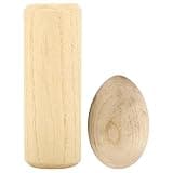 Omquot Maracas Eggs Percussion Instrument Musical Toy Easy to Play for Children, Colour and Size of Wood, 2.4 x 1.6 Inches for Learning to Music