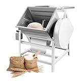 30Qt Commercial Electric Bread Dough Maker, 800W 1400r/m Stainless Steel Dough Mixer Machine with 90° Tilt & 17x13x14in Container, Dough Kneading Machine for Hotels Breakfast Shops