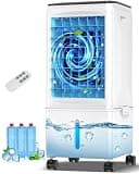 Portable Air Conditioners, Portable AC Unit, Evaporative Air Cooler w/2.5Gal Tank, Fast Cooling, 3 Speeds, Windowless Air Conditioner w/7H Timer, Swamp Cooler for Room Home Office Garage