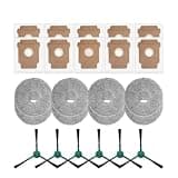 ZZDKAVHSU Compatible with Roomba Plus 405 Combo / 505 Combo Robot Vacuum Spare Parts Main Side Brushes Mop Cloths Filters Dust Bags Accessorie(Green)