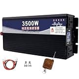 3500W 5000W 6000W 8000W 10000W 12000W 16000W Power Pure Sine Wave Inverter 12V 24V 48V 60V 72V DC to 110V/120V/230V AC with Remote Control for Auto, RV, Trucks, Camping