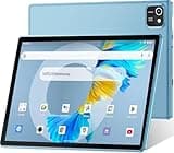 HNVHNV Tablet 10 inch Android 13 Tablets, 6GB RAM 32GB ROM, Quad-Core Processor, 1280x800 LCD Touch Screen, WiFi, GMS, Dual Camera, Bluetooth, 6000mAh Battery (Blue)