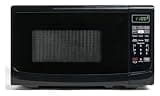 Compact 0.7 Cu. Ft. Microwave Oven With 700 Watts, Auto Cook, Defrost, Easy Clean And Child Lock In Black