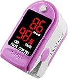 Facelake ® FL400P Pulse Oximeter with Carrying Case, Batteries, Neck/Wrist Cord - Pink