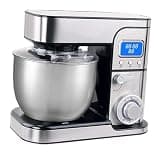 Electric Stand Mixer, 5 Quart Size Built-In Timer, Stainless Steel Bowl, Dough Hook And Beater Attachment, Great For Baking, Kneading And Mixing