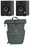PreSonus Eris 3.5 2nd Gen Bundle: Pair 3.5 in 50-Watt Reference Studio Monitor Speakers, RPAK Charcoal Backpack with Padded Laptop Pocket, 2-Items