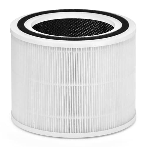 HSIAMEN 12070 Filter Replacement Compatible with Clorox Air Purifier 11070 Medium Room, 3-in-1 H13 HEPA & Activated carbon Filter, White 1-Pack