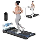THERUN Walking Pad, Portable Under Desk Walking Treadmill with 265 lbs Weight Capacity Remote Control LED Display 2.5HP Mini Treadmill for Home/Office