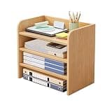 CFGH6FDF Multi-Story Open Home Small Bookshelf Desktop Office File Storag Cabinet Freestanding Book Shelf
