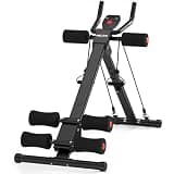 RELIFE REBUILD YOUR LIFE AB Workout Machine Adjustable Ab Trainer Machine Foldable Ab Cruncher Strength Training Equipment for Home Gym, Full Body Workout Equipment 440 LBS