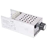 10000W 220V SCR AC Electronic Voltage Regulator Dimming Speed Regulation Thermostat with Shell for Home Appliances and Industrial Use Circuit Board Imported Chips (Domestic)