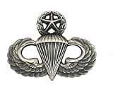 U.S. Army Parachutist Jump Wing Senior Silver Oxidized Finish (each)