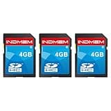SD Card 4GB 3 Pack, Class 4 Flash SDHC Memory Cards MLC Stanard Secure Digital Cards Camera Cards
