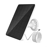 for Video Doorbell Solar Panel 6W with 10ft Charging Cable, Adjustable Bracket for Doorbell Models 2, 3, 3+, 4, 5, IP66 Rated