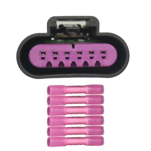 Geradepart Engine Control Module Connector Harness Pigtail Plug S-1479 1P1599 13584094 88988944 PT1558 Fit for Gmc Sierra 1500 Hd 2500 3500 06 | Fit for Chevrolet Silverado 1500 Hd 2500 3500 06, 6 Pin