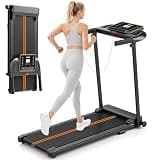 Treadmills for Home Walking Pad - Foldable Treadmill Under Desk with Handle Bar 0.6-6.2 MPH Portable Folding Pads Compact Running Machine Quiet Lightweight