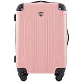 Travelers Club Chicago Hardside Expandable Spinner Luggage, Rose Gold, 22" Carry-On
