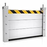Aluminum Flood Protection Barrier for Home, Heavy Duty Reusable Flood Protection Barrier, Flooding Water Barriers for Garage, Basement, Factory, Subway Entrance(12FT × 15.7")