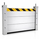 Aluminum Flood Protection Barrier for Home, Heavy Duty Reusable Flood Protection Barrier, Flooding Water Barriers for Garage, Basement, Factory, Subway Entrance(12FT × 15.7")