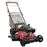 PowerSmart 21-Inch Self Propelled Gas Lawn Mower, 170cc OHV Engine, Rear-Wheel Drive, Steel Deck, 3-in-1 Walk-Behind Mower