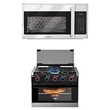 CAMPLUX 30"Convection OTR Microwave & 17" Elite RV Propane Oven Stove Combo Bundle - Complete Kitchen Setup for RVs & Small Spaces