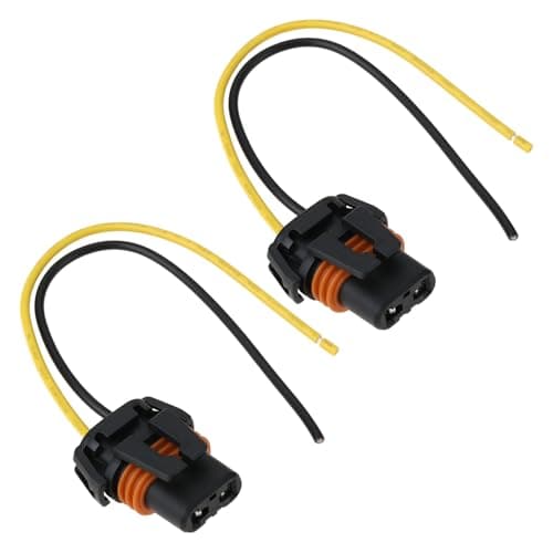 SG Store 2Pcs 9005 HB10 Headlight Bulb 2 Pin Connector for Most Cars Pre Wired